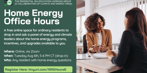 August 6th Home Energy Office Hours